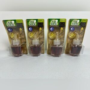 Lot of 4 AirWick Winter Luxury Vanilla Snow Soft Cashmere Scented Oil Refill